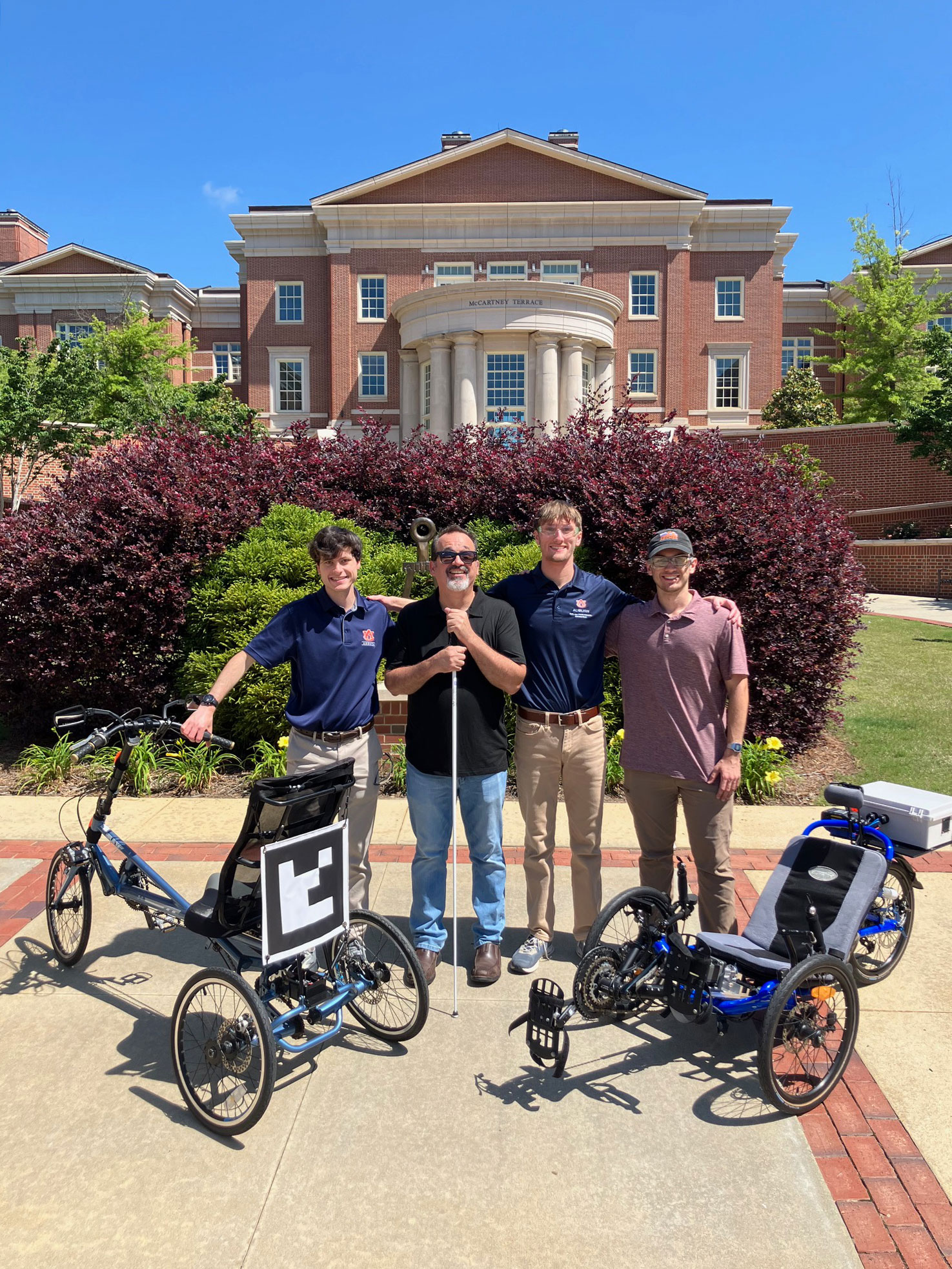 Dan Parker worked with Auburn University to develop autonomous bicycles for the blind and visually impaired.